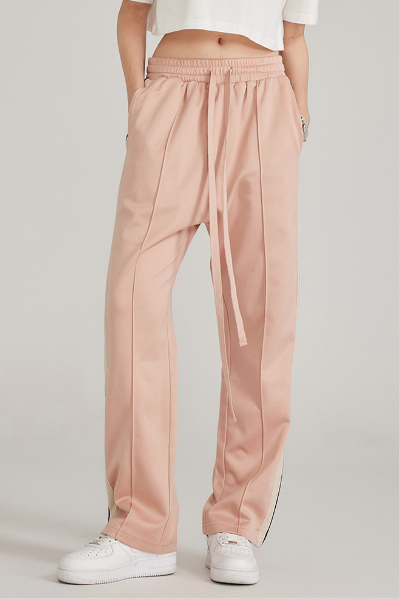 Women's Side-striped Drawstring Athletic Pants
