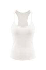 Women's Summer 265g Solid SKM Shaping LowNeck Spaghetti Tank