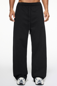 Unisex Summer 450g Elastic Drawstring Straight Pants