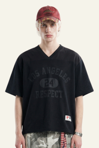 Men's Cotoon Streetwear  Faux Embroidery T-shirt