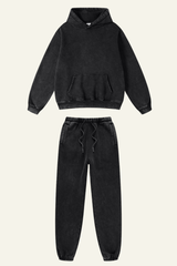 Women's Over Size Set:Hoodie & Cuffed Sweatpants
