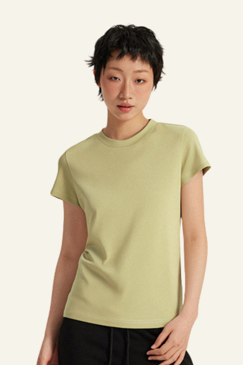 Women's Fitted Breathable Solid OutdoorT-shirt