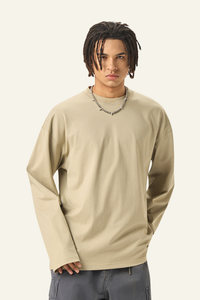 Men's Cotton 270 Heavyweight Long-Sleeved T-shirt.