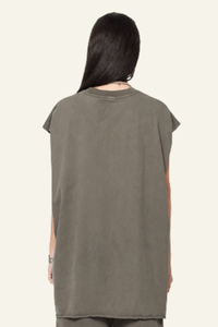 Women's Cotton 270 Heavyweight Washed Side Slit Tank Top