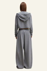 Women's Vintage Streetwear Set:Hoodie & Casual Pants