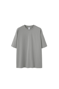 Men's Spring Summer 260g Solid Crewneck Oversized Tee