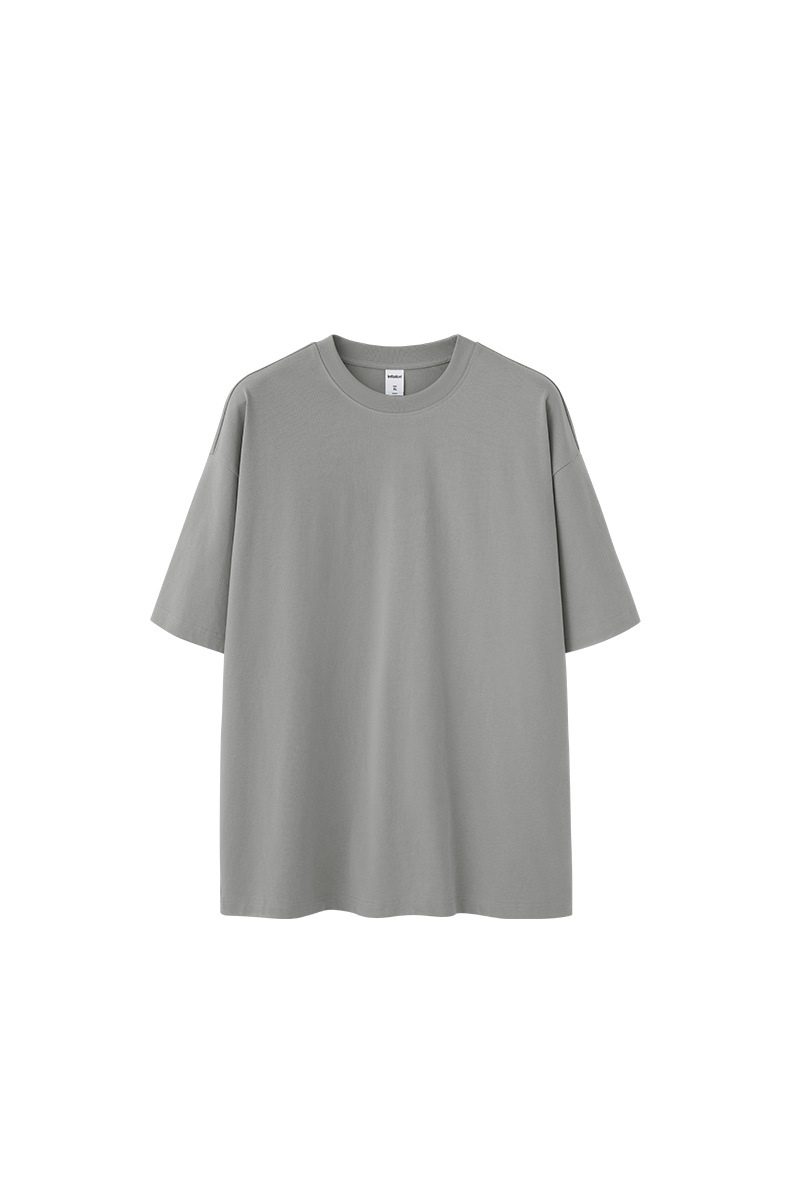 Men's Spring Summer 260g Solid Crewneck Oversized Tee