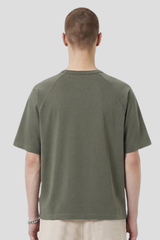 Men's 300g Cotton Raglan Stitch Texture Tee