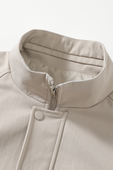 Men's Streetwear Stand Collar Zip-Up Jacket