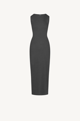 Women's Spring Summer 275g Washed Slim Knit Maxi Dress