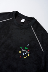 Men's Streetwear Vintage Heart Pattern T-shirt