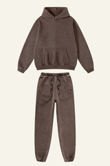 Women's Over Size Set:Hoodie & Cuffed Sweatpants