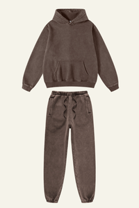 Women's Over Size Set:Hoodie & Cuffed Sweatpants