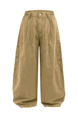 Men's Cooling Washed Breathable Relaxed Fit Cargo Pants