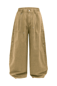 Men's Cooling Washed Breathable Relaxed Fit Cargo Pants