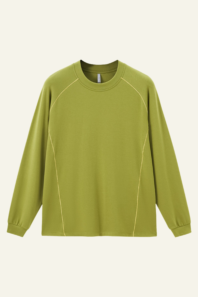 Men's Athletic Color Block Long-sleeve T-shirt.