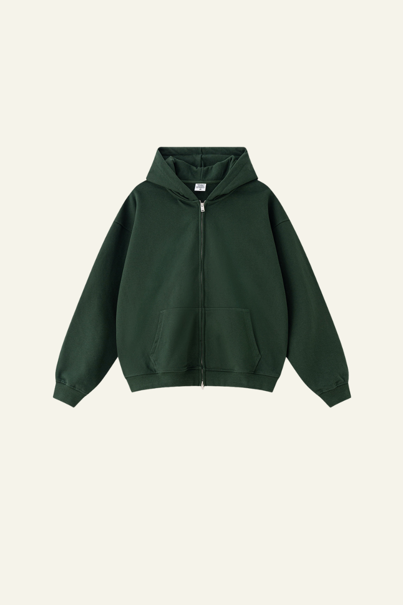 Men's Streetwear Full Zipper Hooded Jacket