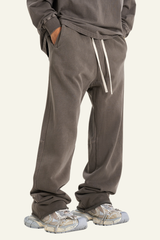 Men's Heavyweight Washed Cotton Athletic Wear Pants
