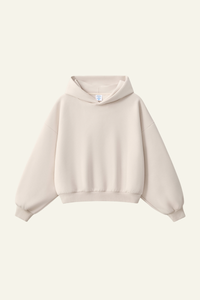 Men's Streetwear Cropped Drop-Shoulder Hoodie