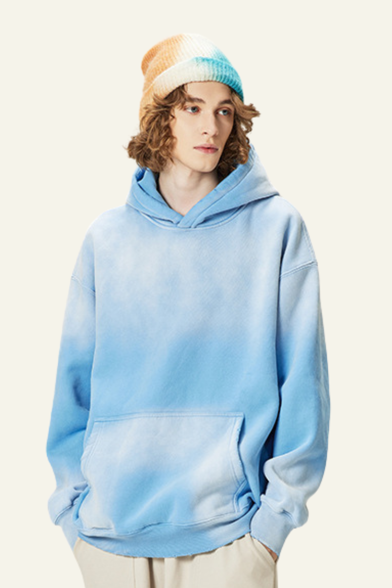 Men's Heavyweight Washed Gradient Hoodie