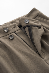 Men's Streetwear Double-button Placket Trousers