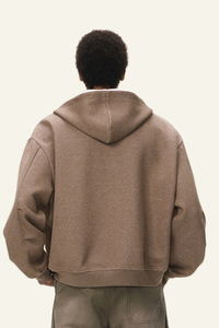 Men's Streetwear Double-Sided Zip Hooded Jacket