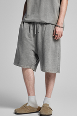 Men's Summer 320g Washed Batik Loose 9 Color Shorts