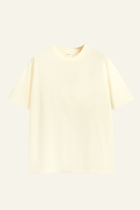Men's Streetwear Loose-Fitting Drop Shoulders Solid T-shirt