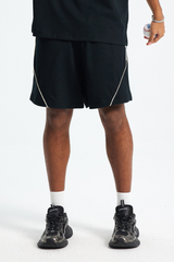 Men's Streetwear Color-Blocked Stripe Shorts