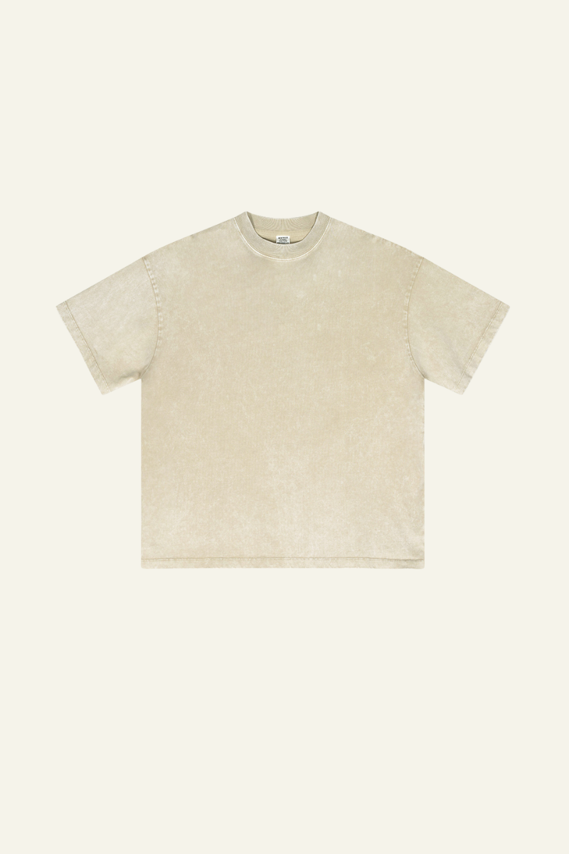 Men's Cotton Streetwear Vintage Washed T-shirt