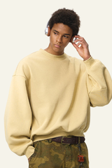 Men's Crewneck Curved Sleeve Pullover