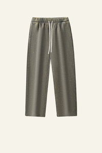 Women's Treated Washed Distressed Casual Pants.