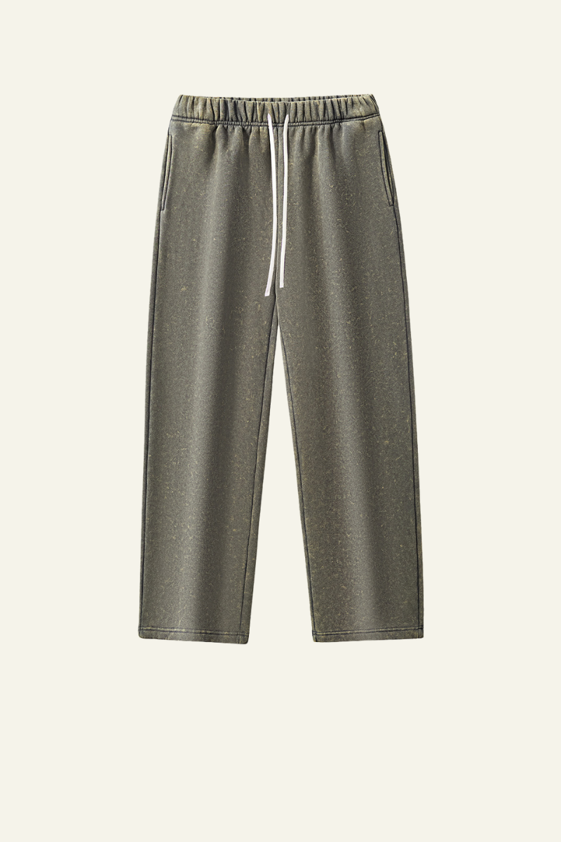 Women's Treated Washed Distressed Casual Pants.