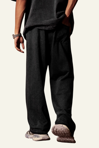 Men's Cotton Vintage Washed Straight Leg Pant