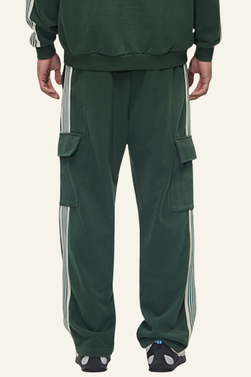 Men's Streetwear Color Blocked Side-Striped  Pants
