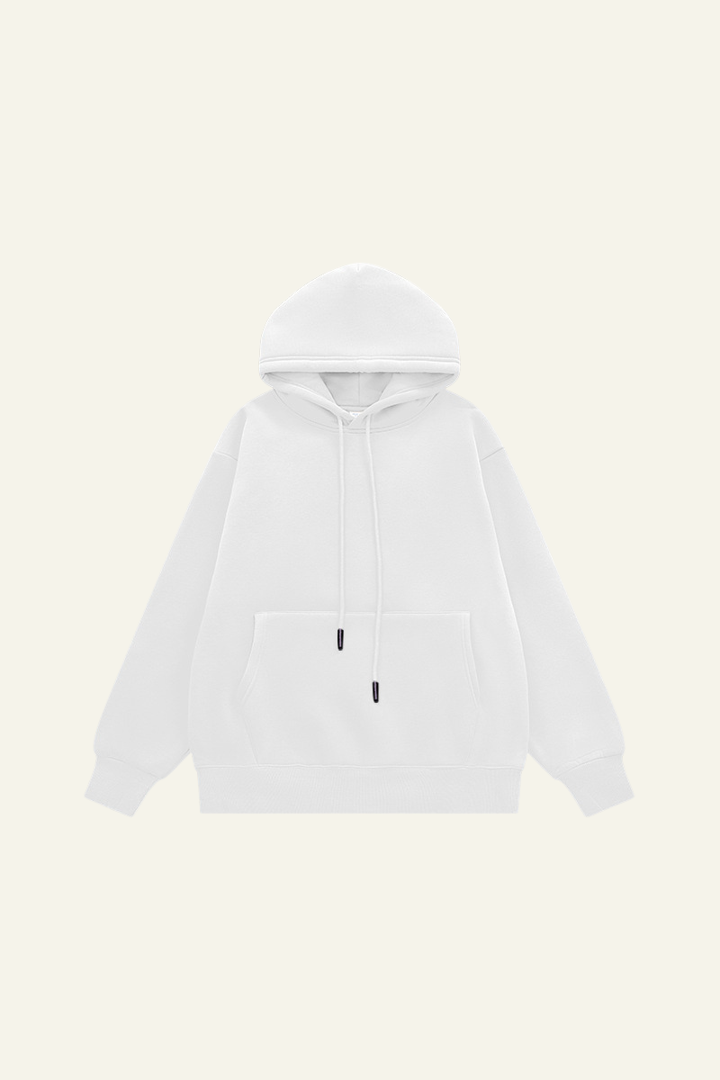 Men's Streetwear Fleece-lined Front Pocket Hoodie