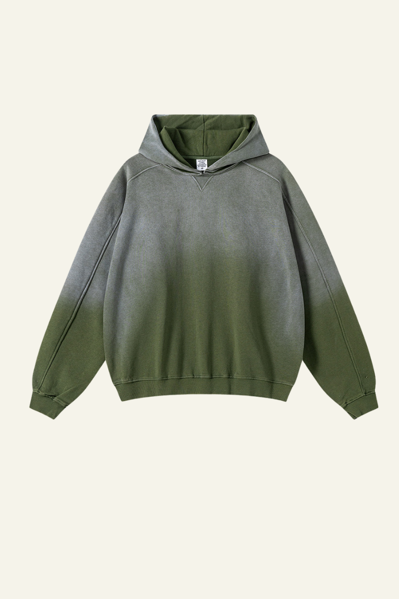 Men's Gradient Color Cotton Hoodie