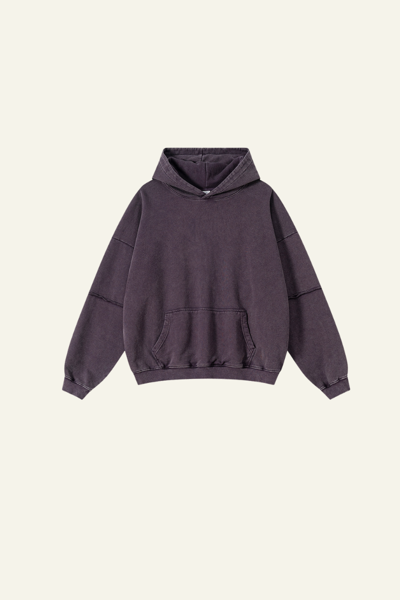 Men's Heavyweigt Fake Patchwork Two-piece Cotton  Hoodie