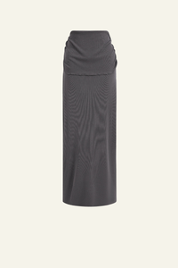 Women's Ruched Slim Fit Maxi Skirt.