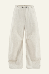 Men's Streetwear Linen Pleadted Wide-leg Pants