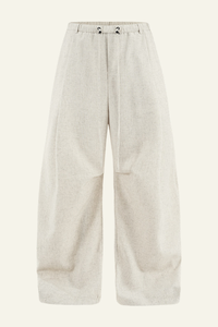 Men's Streetwear Linen Pleadted Wide-leg Pants