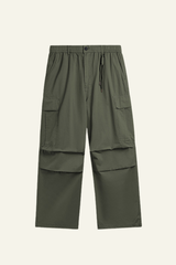 Men's Streetwear Washed Cotton Side Pockets Cargo Pants