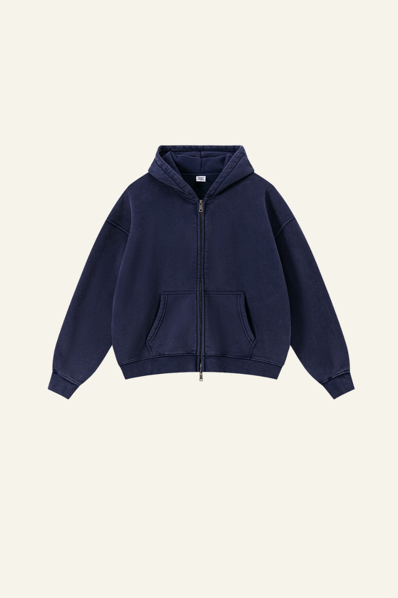 Men's Full Zipper Pocket Hooded Jacket