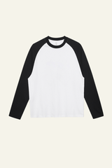 Women's Streetwear Cotton Color Block Long Sleeve T-shirt