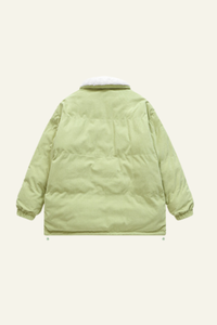 Women's Corduroy Warm Fleece-Lined Solid Color Jacket