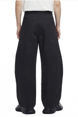 Unisex 240g Woven Multi-Pocket Wide Curved Cargo Pants