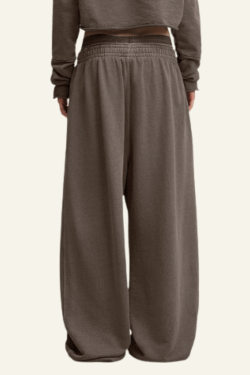 Women's  Vintage-Washed Cotton Straight-Leg Pants.