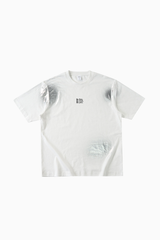 Women's Oversized Solid Cooling Powder Puff Print T-Shirt