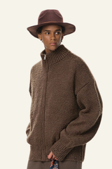 Men's Streetwear Old Money Stand-collar Sweater Jacket