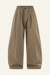 Men's Cotton Vintage Drawstring Wide Leg Pants